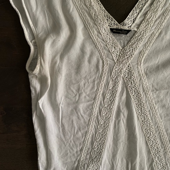 Lace White Tank top - Picture 1 of 3